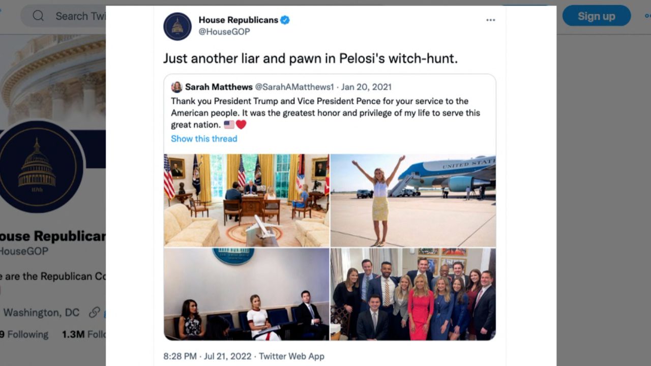 House GOP Twitter account deletes tweet after hearing