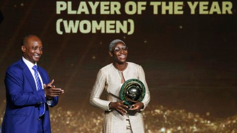 Asisat Oshoala fue nombrada recordista del año por quinta vez.