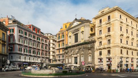 Piazza Trieste E Trento is one of the most visited areas of Naples.