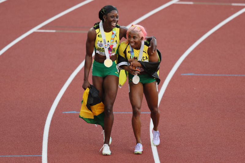 Shericka Jackson and Noah Lyles smash record at World