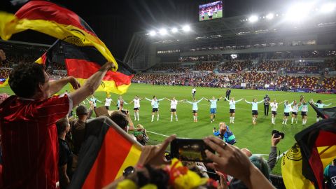 Alemania celebra su entrada a semifinales.