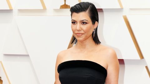 Kourtney Kardashian at the Oscars in March.