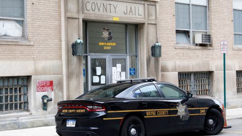 Wayne County Jail in downtown Detroit in March 2020. A settlement reached by civil rights advocates and a district court in Detroit has brought relief for people unable to pay cash bail. 