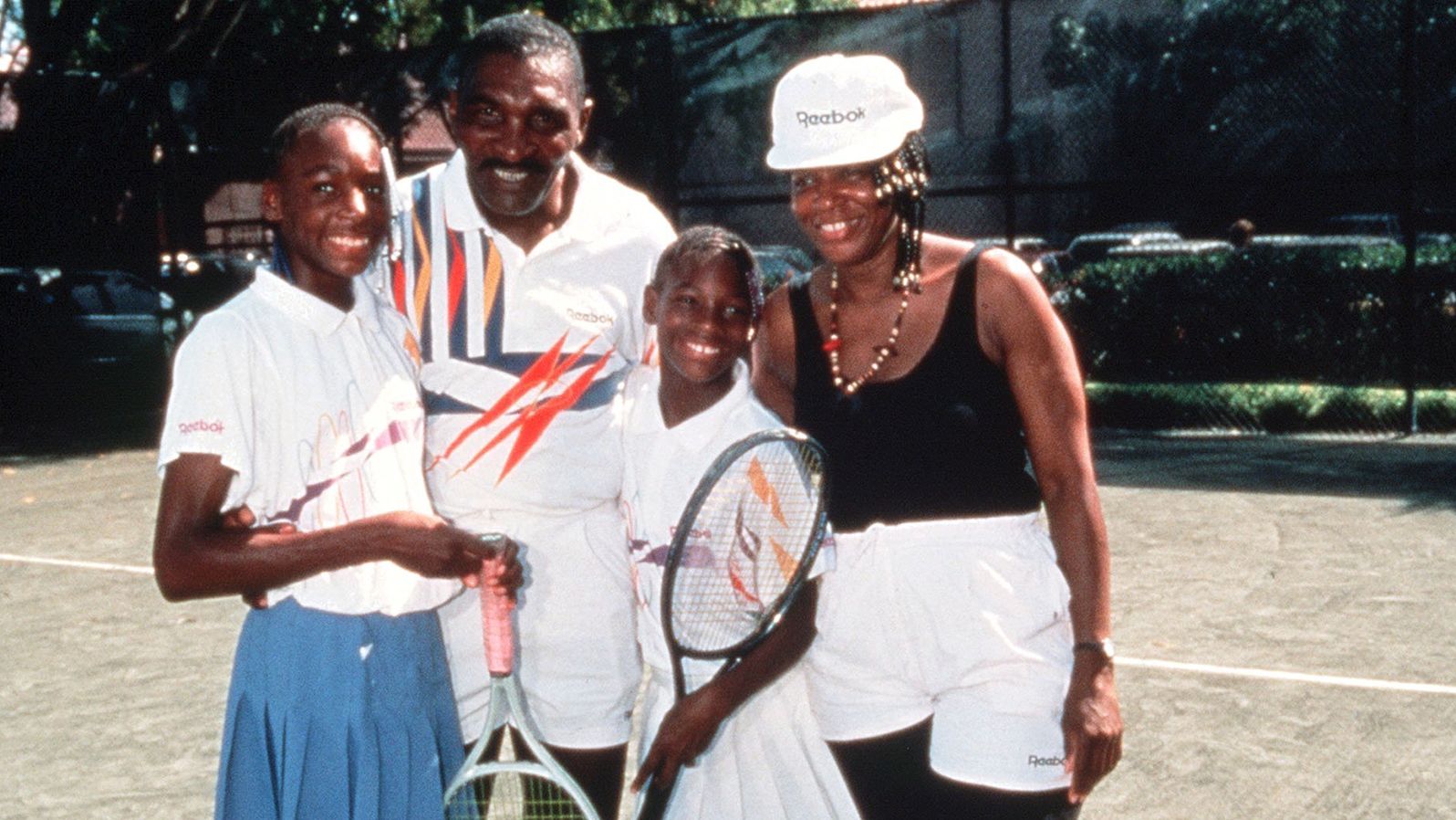 Williams' father, Richard, <a href="index.php?page=&url=https%3A%2F%2Fwww.cnn.com%2F2015%2F09%2F11%2Ftennis%2Fgallery%2Frichard-williams-serena-venus-tennis%2Findex.html" target="_blank">coached her</a> and her older sister, Venus, to play tennis at an early age. From left are Venus, Richard, Serena and mother Brandy.