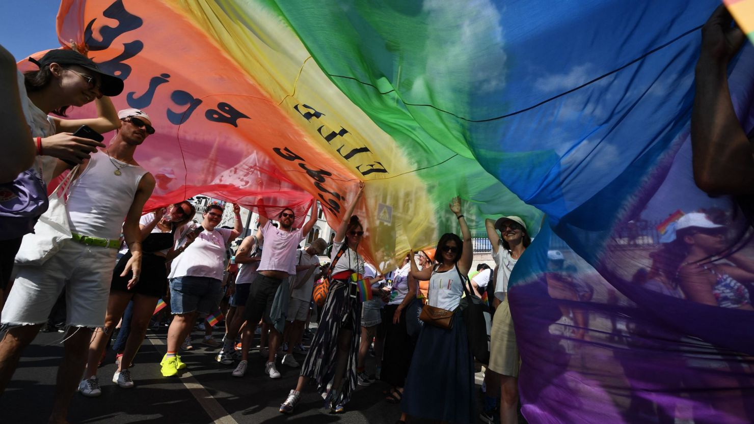 People braved high temperatures to take part in the event.