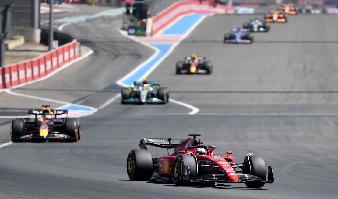 Leclerc had led Verstappen from pole.
