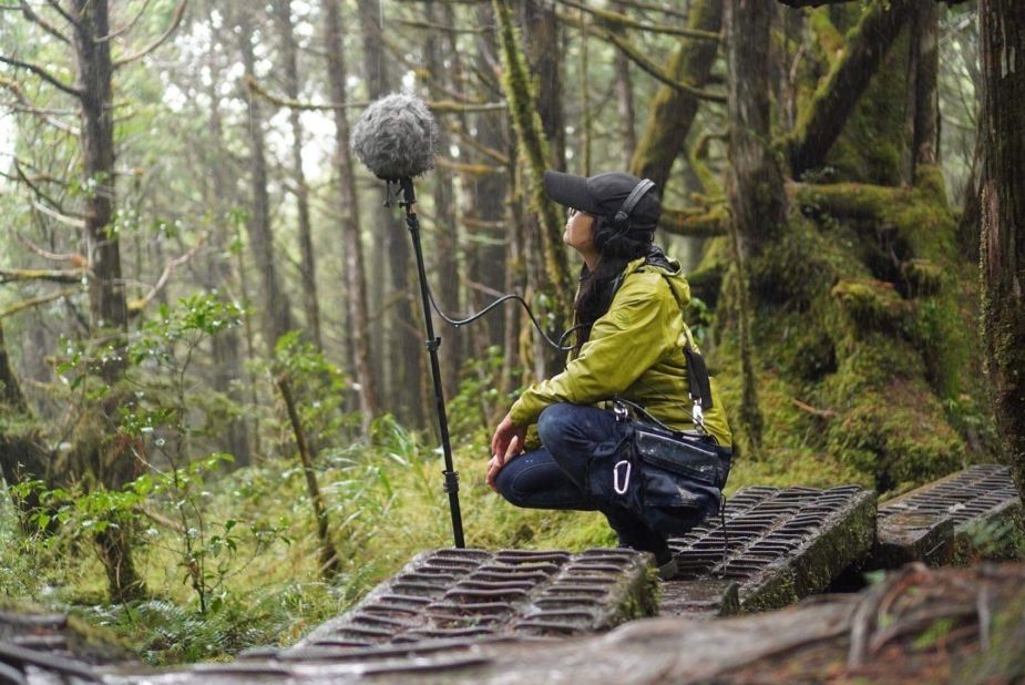 <strong>The woman behind the scenes: </strong>Much of the work on the quiet trail was done by Laila Fan, a sound recordist who grew up in Taiwan.