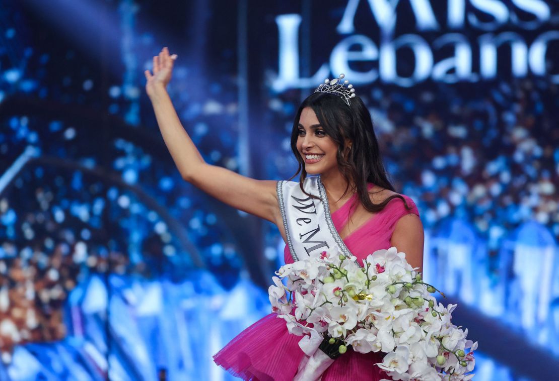 Yasmina Zaytoun is crowned Miss Lebanon 2022.