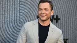 Welsh actor Taron Egerton attends the premiere of "Black Bird," at Bruin Westwood in Los Angeles, California on June 29, 2022. (Photo by Robyn Beck / AFP) (Photo by ROBYN BECK/AFP via Getty Images)