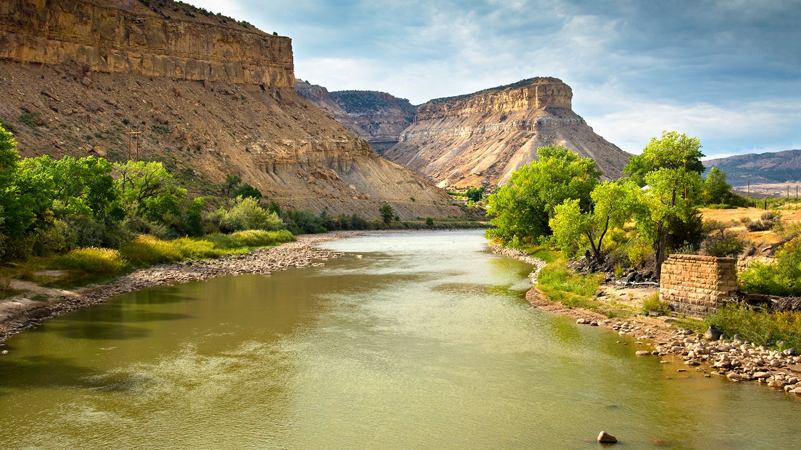 <strong>On the river:</strong> The Colorado River flows through the Grand Valley in western Colorado carving out mesas and buttes.