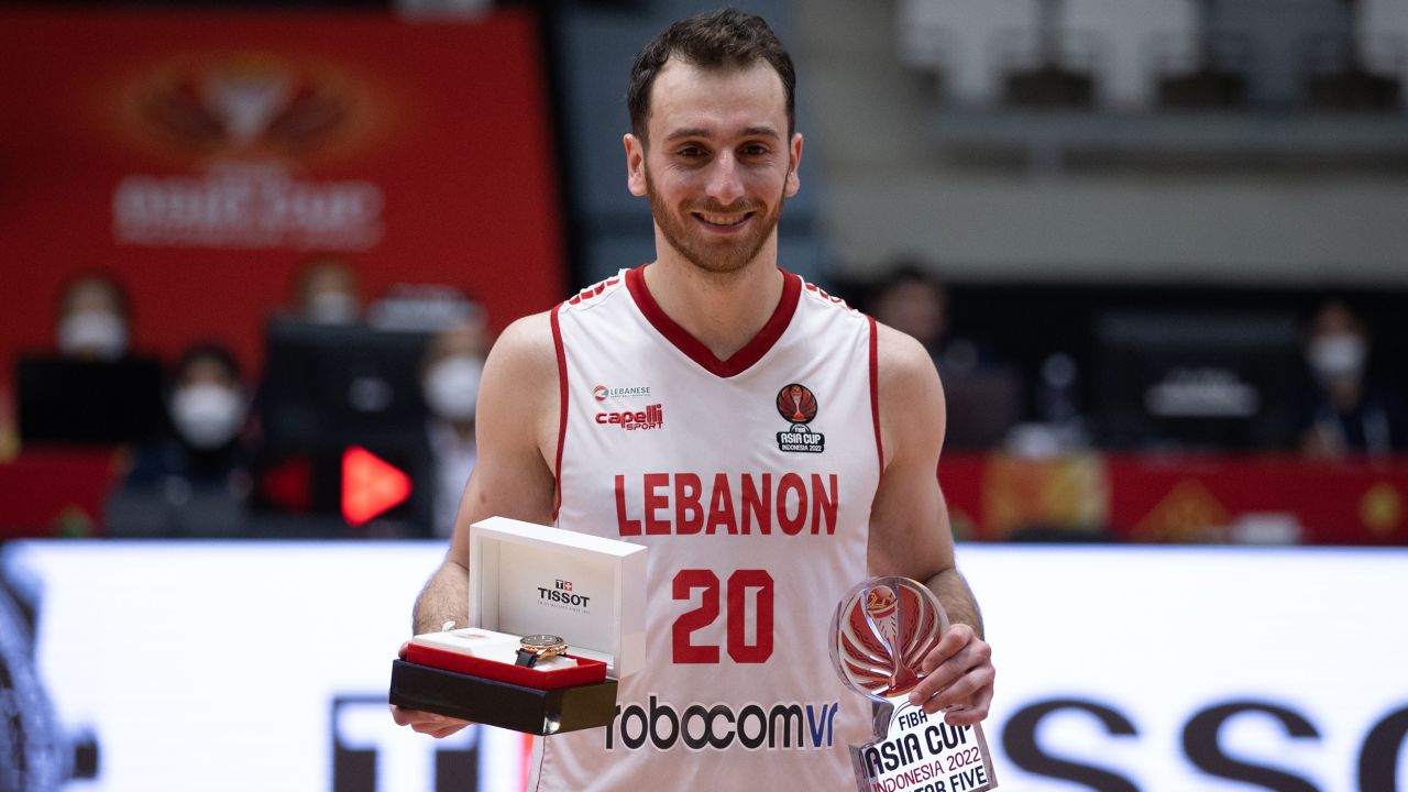 Lebanese basketball player Wael Arakji wins the MVP award in the final of the FIBA Asia Cup, after he finished with 28 points. His team beat Jordan and China in their run to the final, but lost to Australia 75-73.  