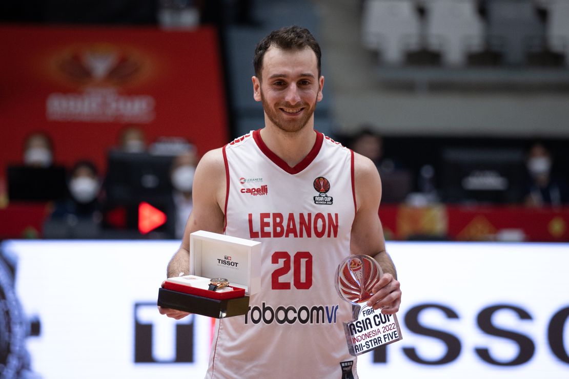 Lebanese basketball player Wael Arakji wins the MVP award in the final of the FIBA Asia Cup, after he finished with 28 points. His team beat Jordan and China in their run to the final, but lost to Australia 75-73.  