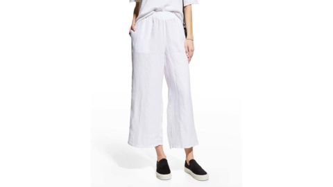 Eileen Fisher wide leg linen pants