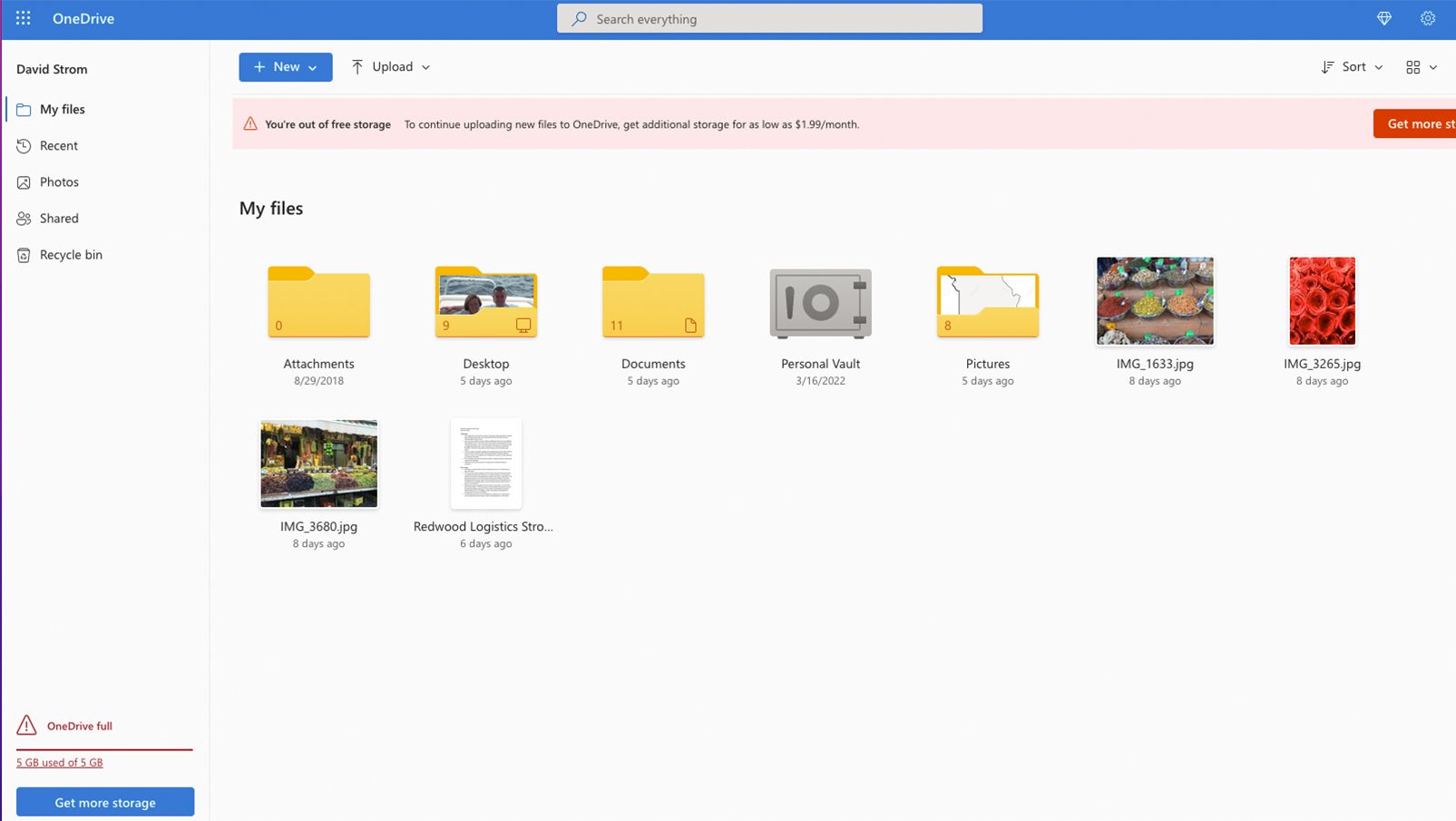 Free Cloud Storage for Photos and Files – Microsoft OneDrive