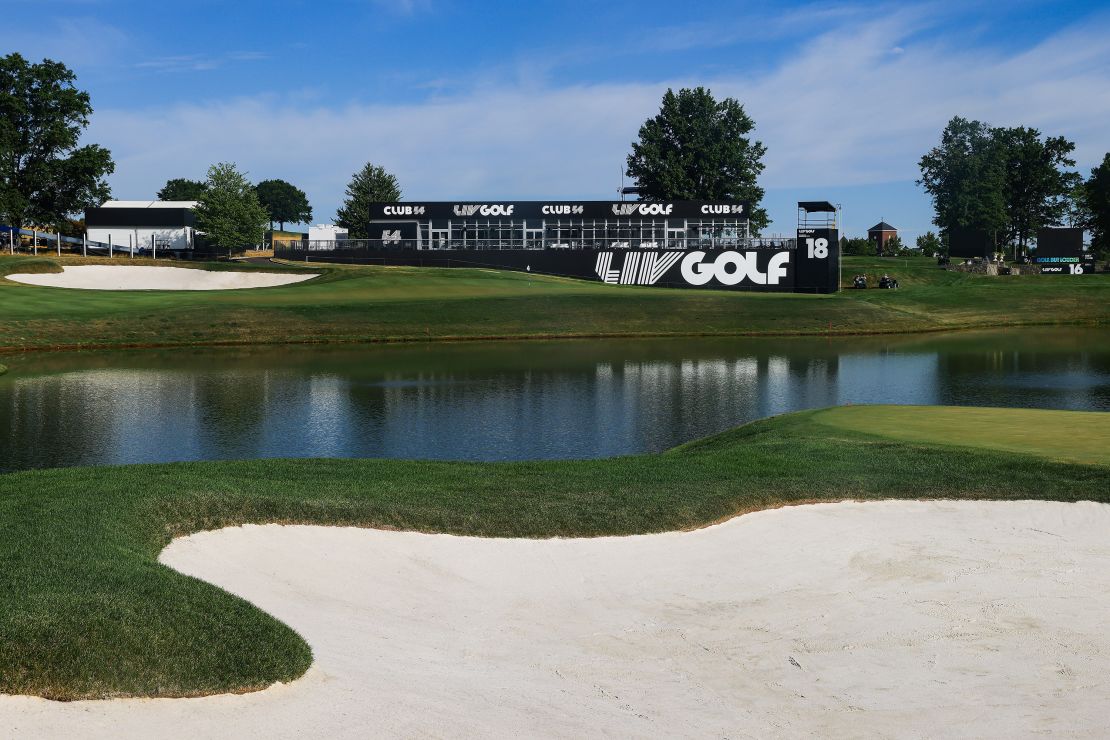 A general view of Trump National Golf Club.