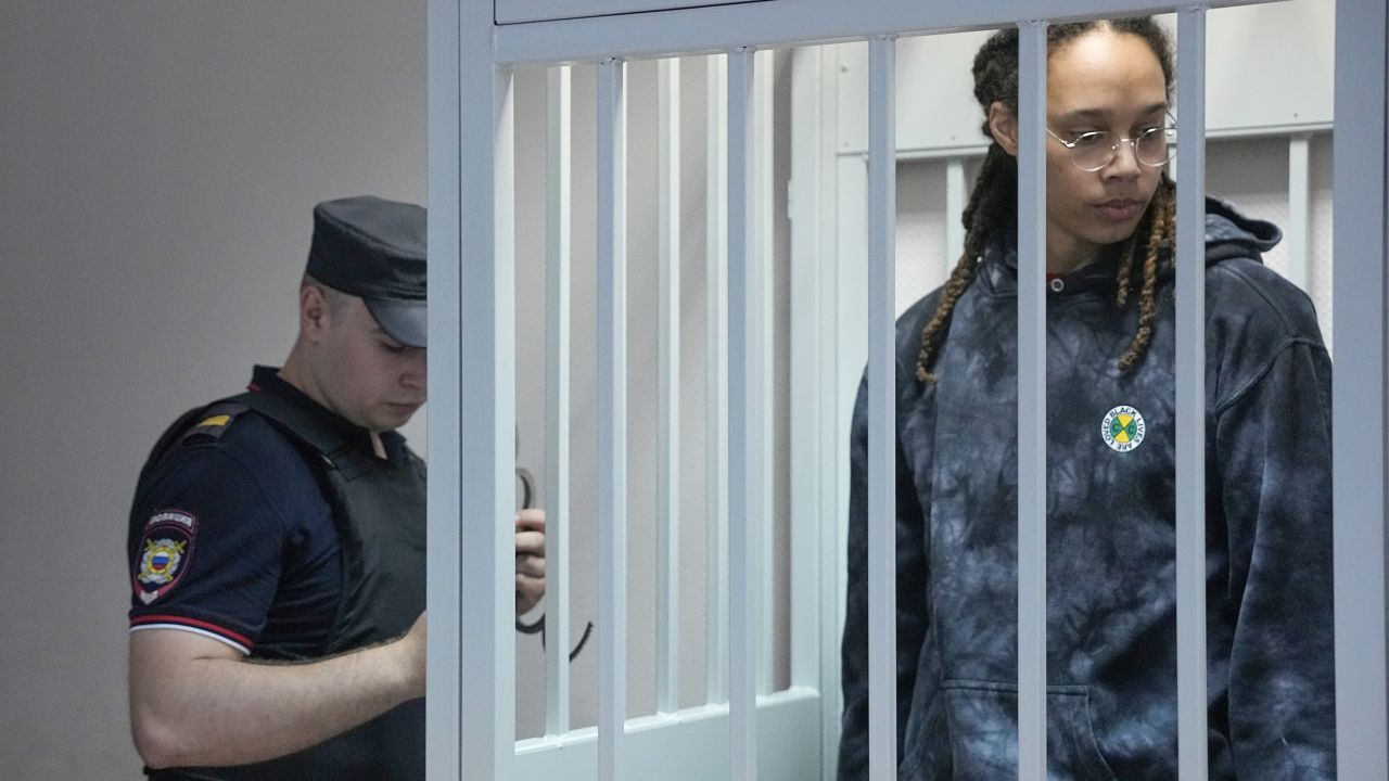 Griner awaits court hearing.