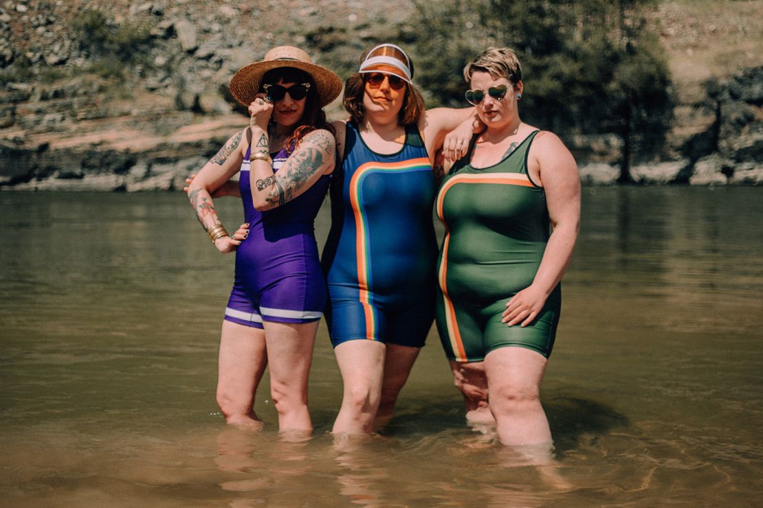 Beefcake was inspired by 1920s bathing suit designs for its line of gender-inclusive apparel.