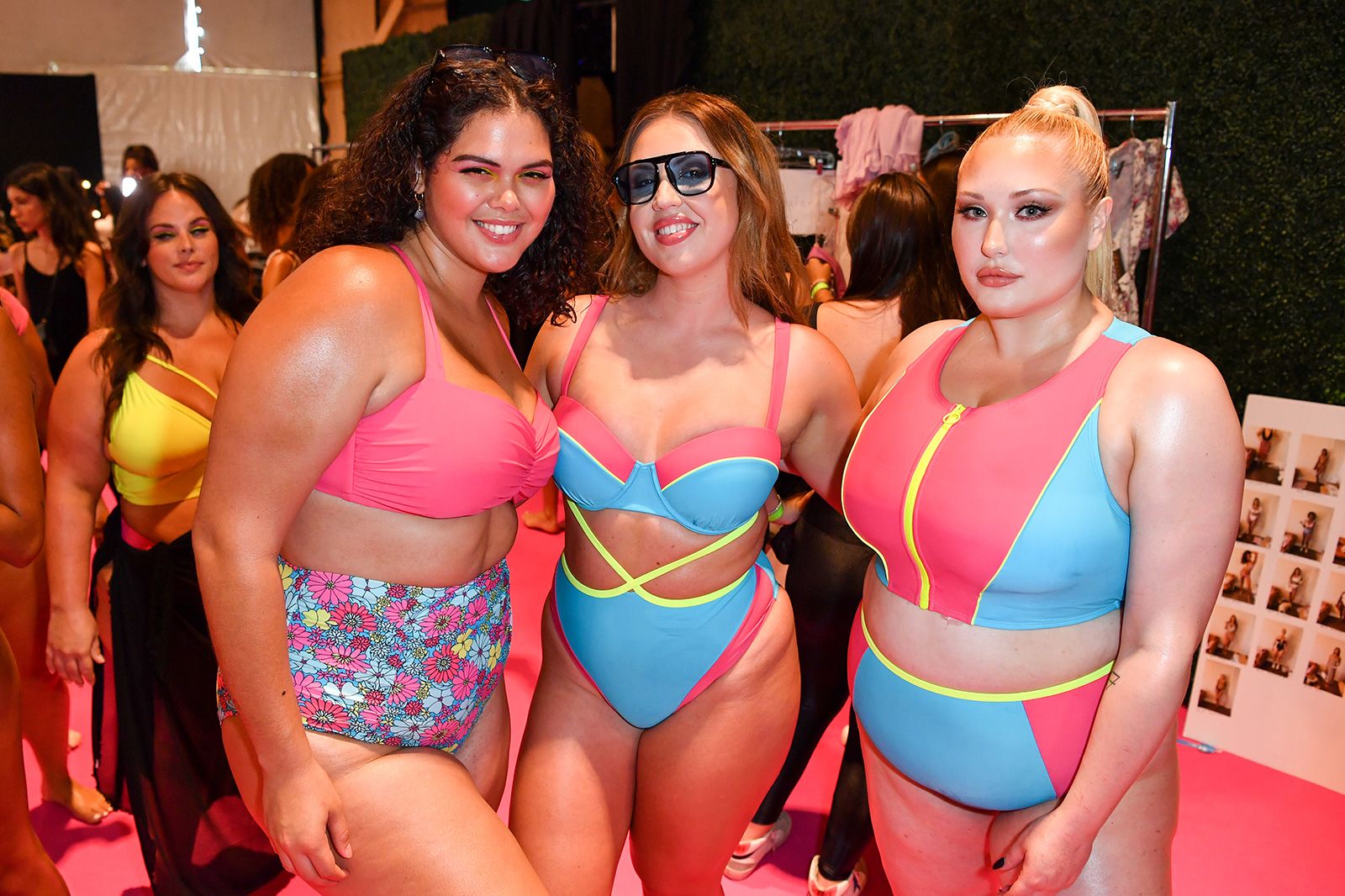  Plus Size Bikini Sets Repetitive Pattern Women's