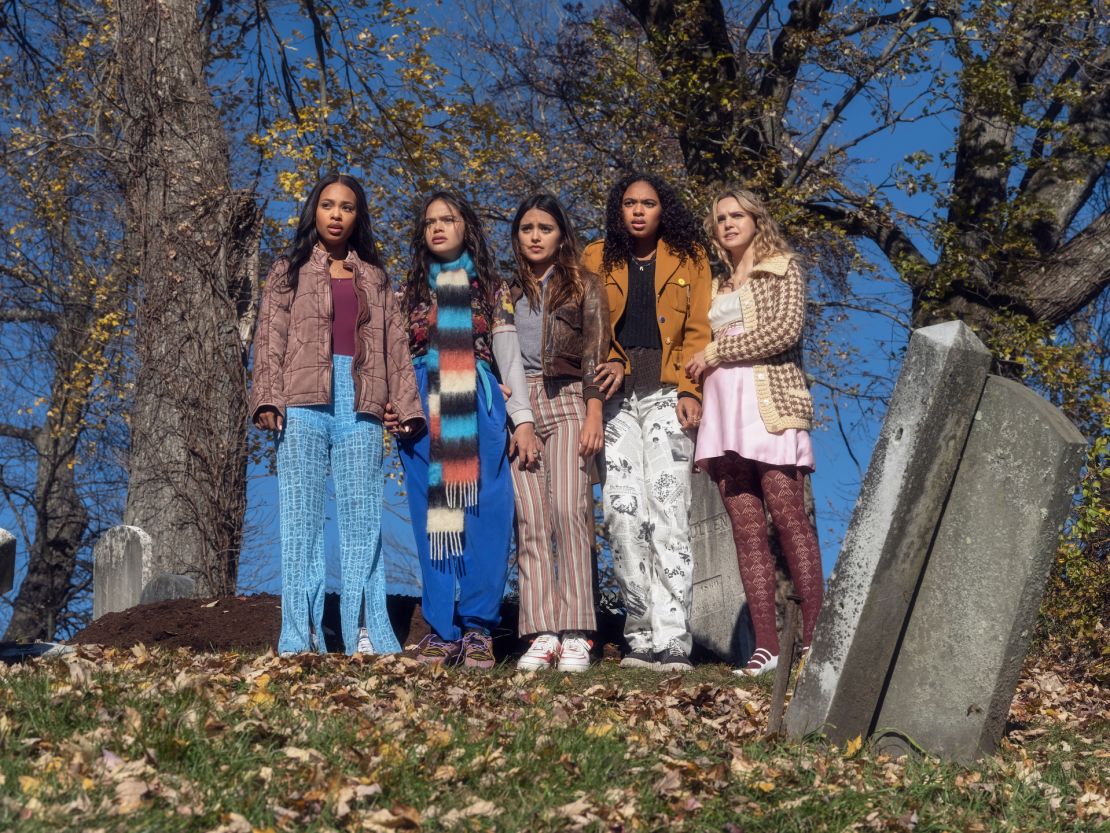 (From left) Zaria, Malia Pyles, Maia Reficco, Chandler Kinney and Bailee Madison star in "Pretty Little Liars: Original Sin." 
