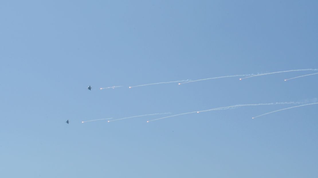 Planes take part in Taiwan's live-fire Han Kuang military exercises on July 26.
