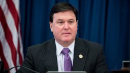 UNITED STATES - JANUARY 27: Rep. Todd Rokita, R-Ind., takes his seat for the House Budget Committee hearing on "The Congressional Budget Office's (CBO) Budget and Economic Outlook" on Tuesday, Jan. 27, 2015. (Photo By Bill Clark/CQ Roll Call)