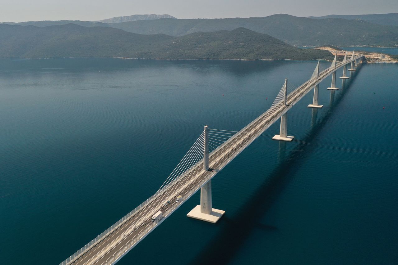 The long-awaited Peljesac bridge has just opened in Croatia, connecting two parts of the country's Adriatic Sea coastline while bypassing a small section of Bosnian territory. 