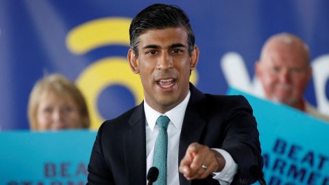 Candidato à liderança conservadora Rishi Sunak