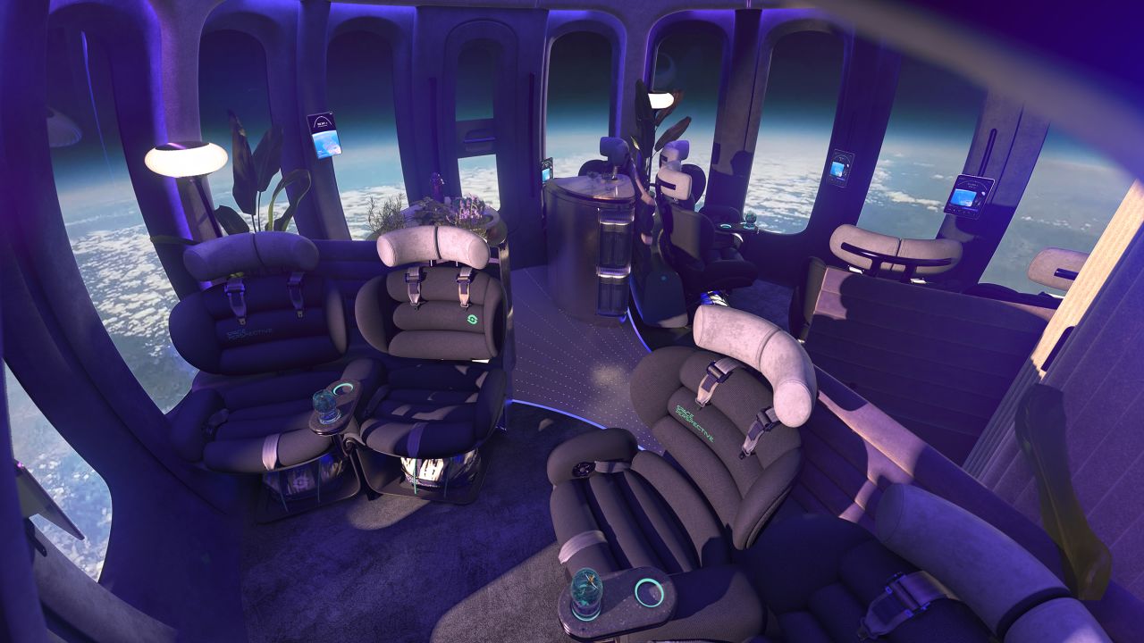 Inside Space Neptune's climate-controlled, pressurized capsule.