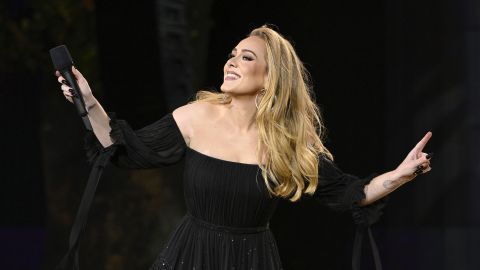 Adele performs onstage at American Express presents BST Hyde Park on July 2 in London.