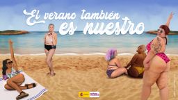 The Spanish government has launched a summer campaign encouraging women of all shapes and sizes to go to the beach. (From Ministry of Equality of the Government of Spain)