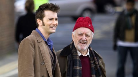 Cribbins (right) appeared alongside David Tennant on "Doctor Who," his second appearance in the "Doctor Who" franchise. 
