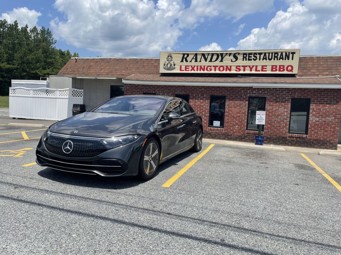 I recharged myself on some barbecue in North Carolina.