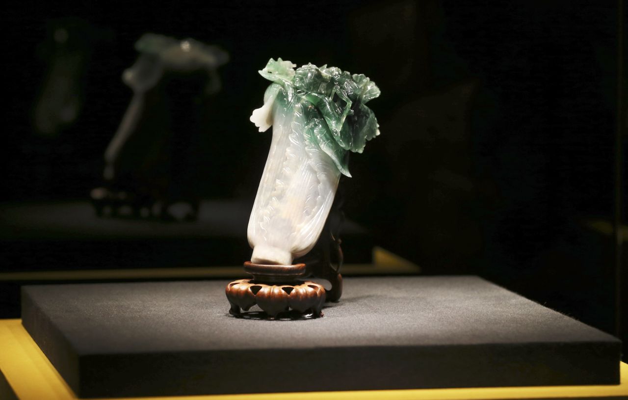 One of Taiwan's National Palace Museum's most famous artifacts is the Jadeite Cabbage.