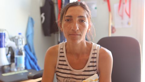 Luiza Baloh and her five children ended up in a refugee camp that houses almost exclusively Roma families.