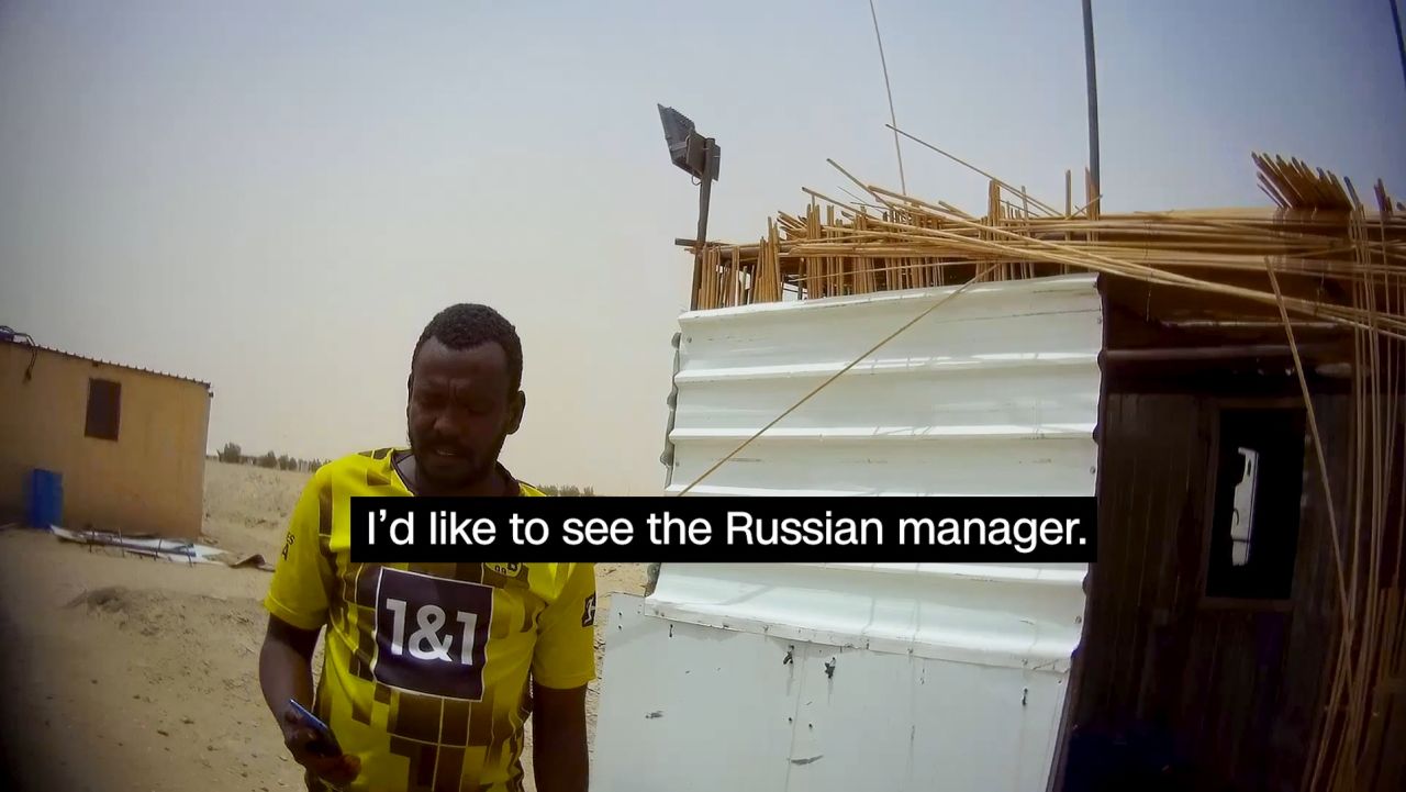 CNN reporter confronts staff at alleged Russian operation in Sudan