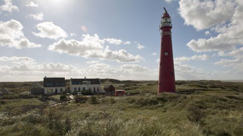 The lighthouse on the island of Schiermonnikoog, site of the Netherlands' first national park.