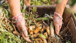 It's important your compost pile receives enough oxygen so that it does not emit methane, a harmful greenhouse gas.