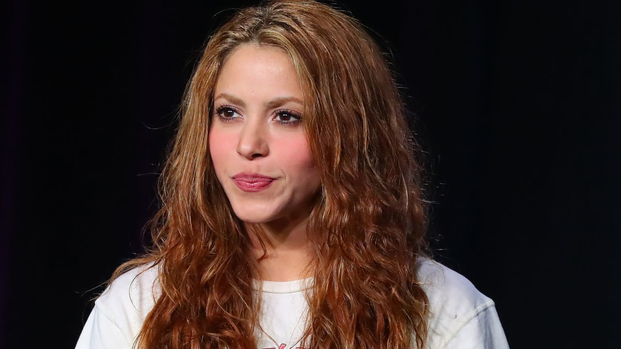 Shakira appears during the Super Bowl LIV halftime show press conference on January 30, 2020 at the Hilton Downtown Miami.