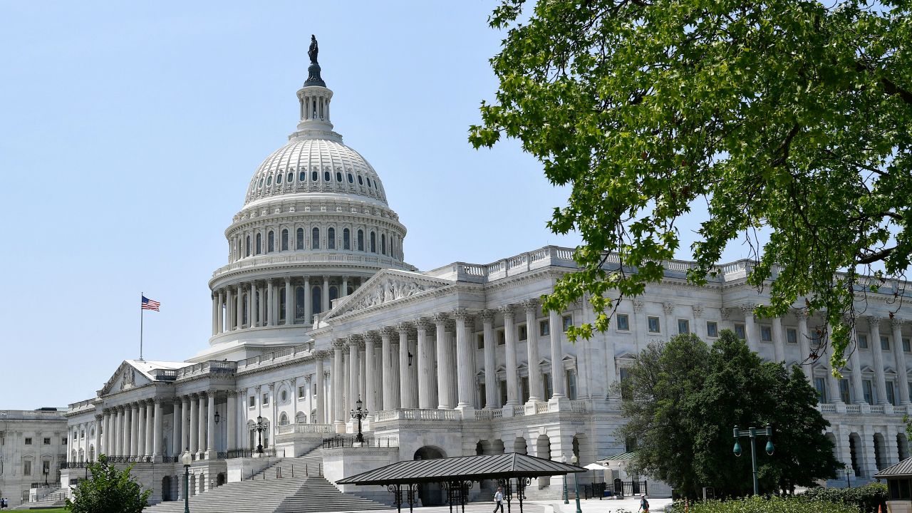 The US Capitol is seen in Washington, DC on July 24, 2022.