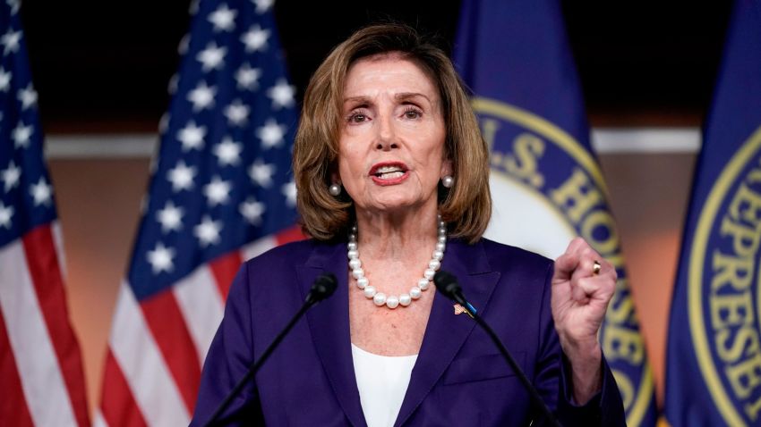 Speaker of the House Nancy Pelosi, D-Calif., speaks at a news conference as Democrats push to bring the assault weapons ban bill to the floor for a vote, at the Capitol in Washington, Friday, July 29, 2022. Pelosi says the House will consider the public safety bills on police reform later when the House considers the Senate reconciliation package. (AP Photo/J. Scott Applewhite)