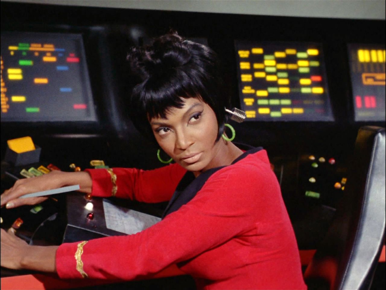 Actress and singer Nichelle Nichols, best known for her groundbreaking portrayal of Lt. Nyota Uhura in 