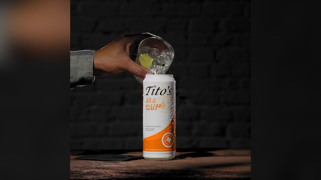 Tito's is selling empty cans to encourage customers to make their own canned cocktails. 