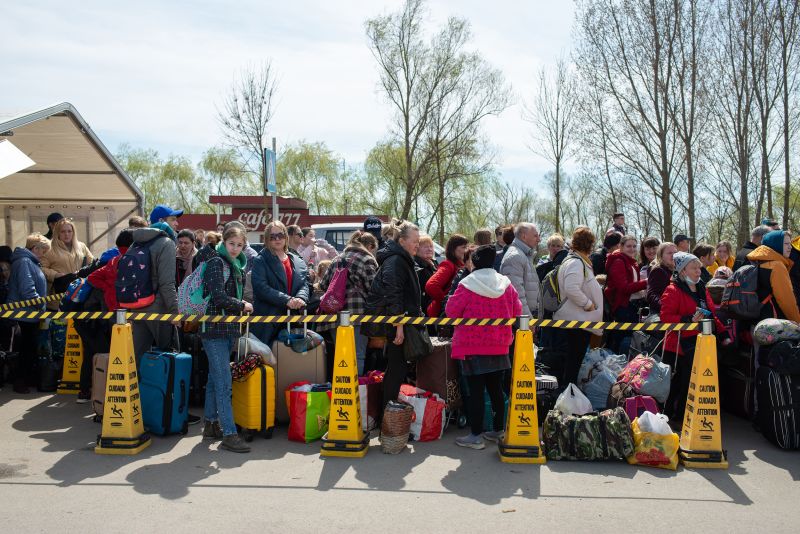 Millions of women and children have fled war in Ukraine pic
