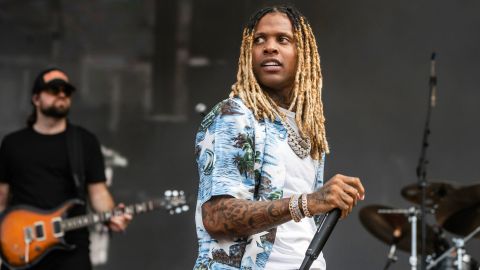 Lil Durk performs on day three of the Lollapalooza Music Festival on Saturday, July 30 at Grant Park in Chicago. 