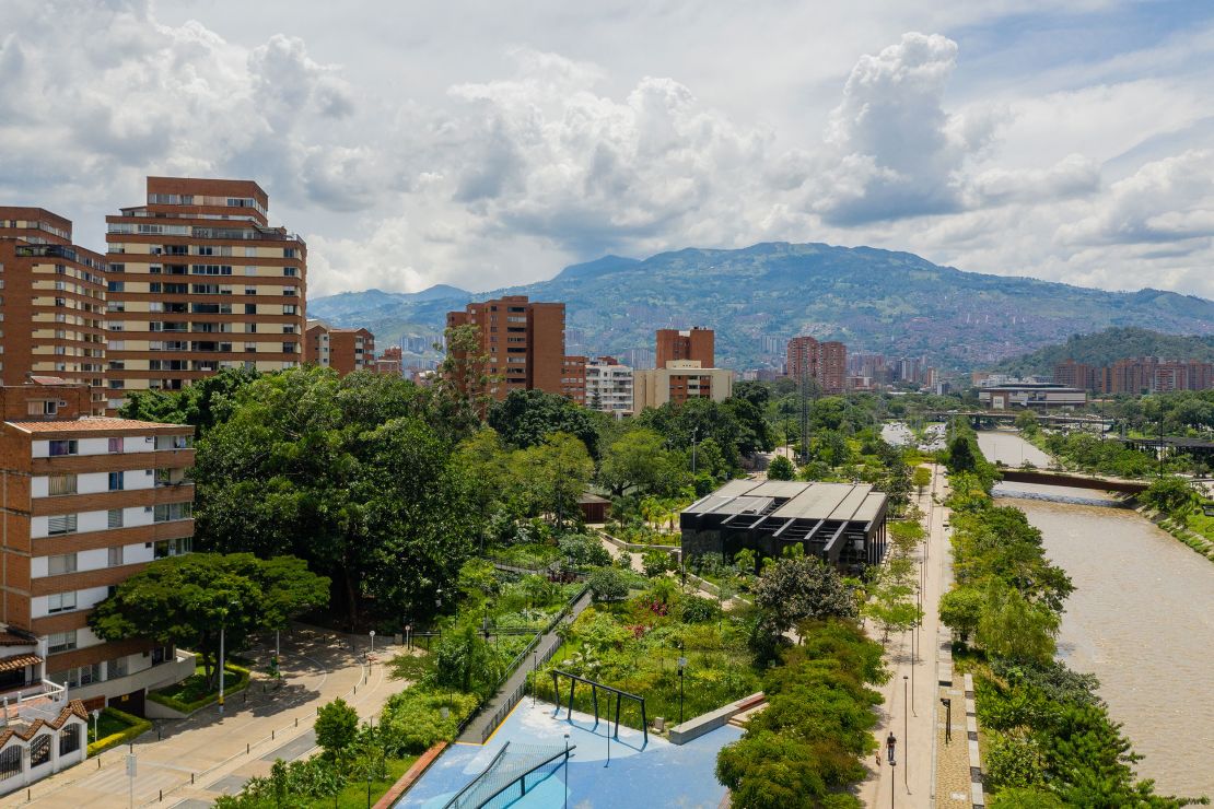 A green wall in Medellín, Colombia. The city has won awards for its Green Corridors project.
