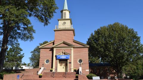 Williamsburg's historic first Baptist church, present day.