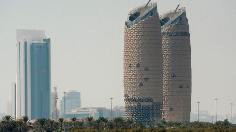 Abu Dhabi's Al Bahar Towers uses a dynamic solar shading system to keep the building cool.