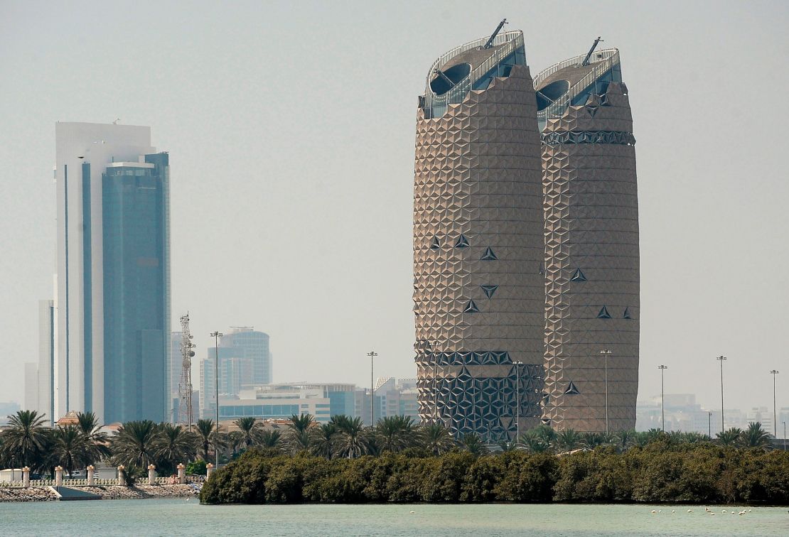 Abu Dhabi's Al Bahar Towers uses a dynamic solar shading system to keep the building cool.