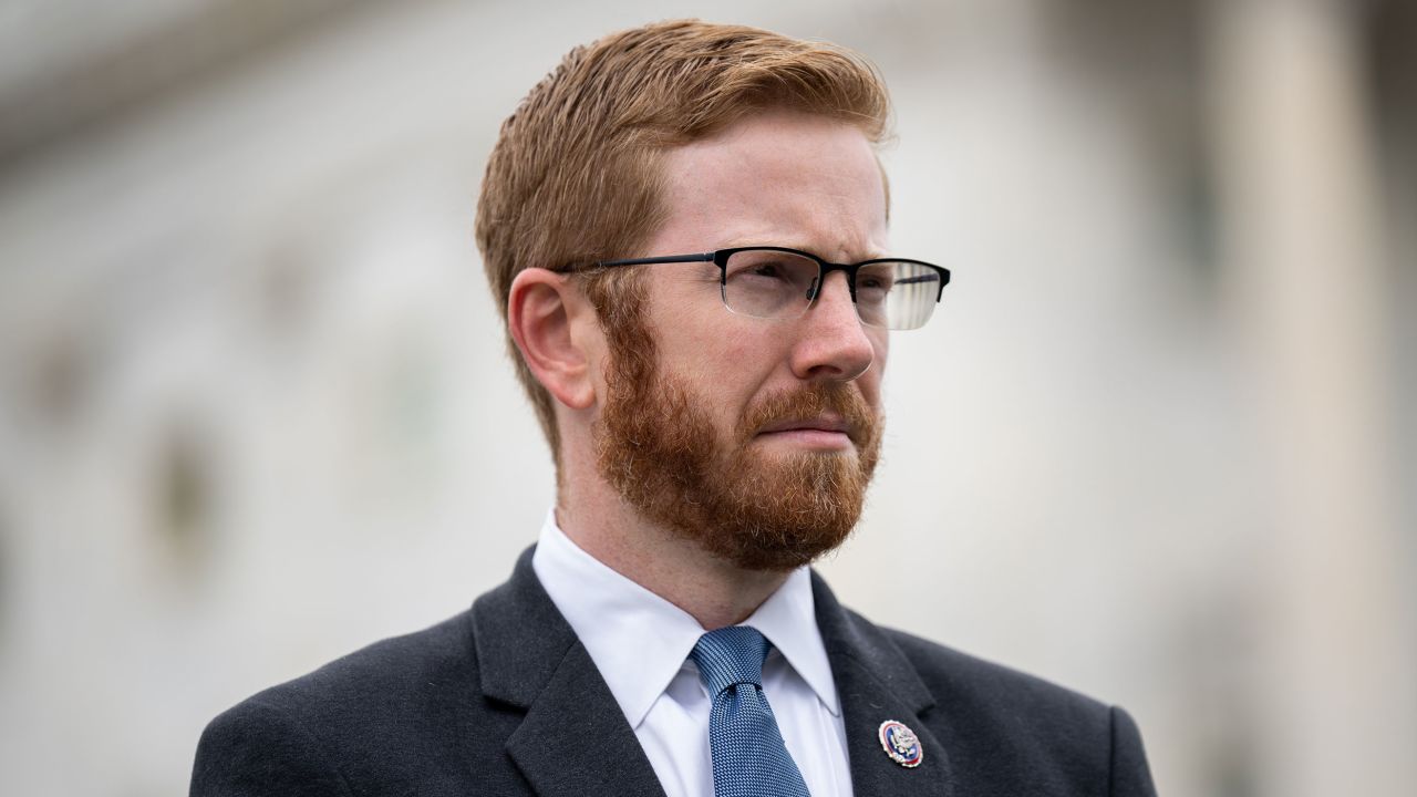 Rep. Peter Meijer participates in a news conference outside the US Capitol on Thursday, May 12, 2022. 