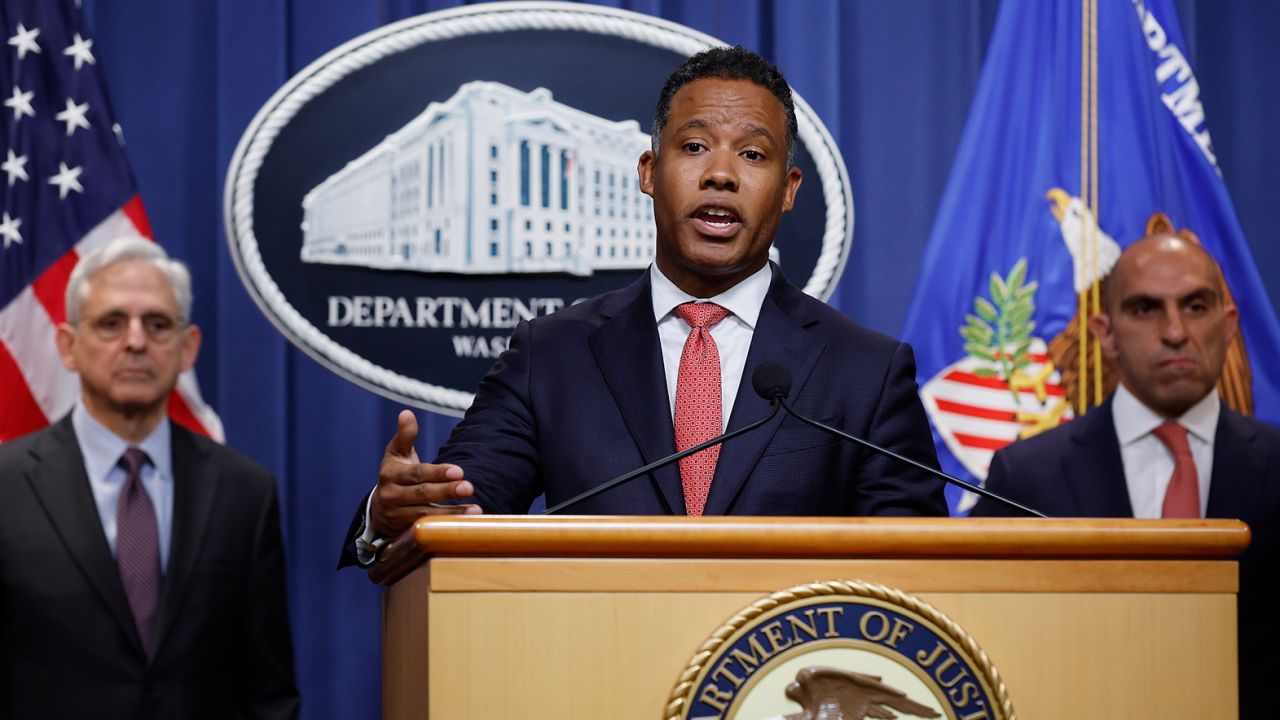 Assistant US Attorney General Kenneth Polite, seen here in May, presented  findings from an investigation into threats against election workers on Monday. 